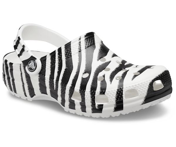 animal print crocs