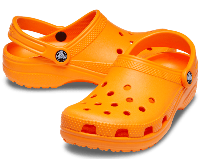 maroon and gold crocs