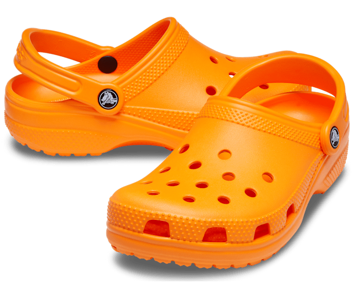 orange crocs for women