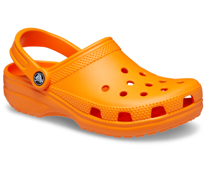 orange and grey crocs