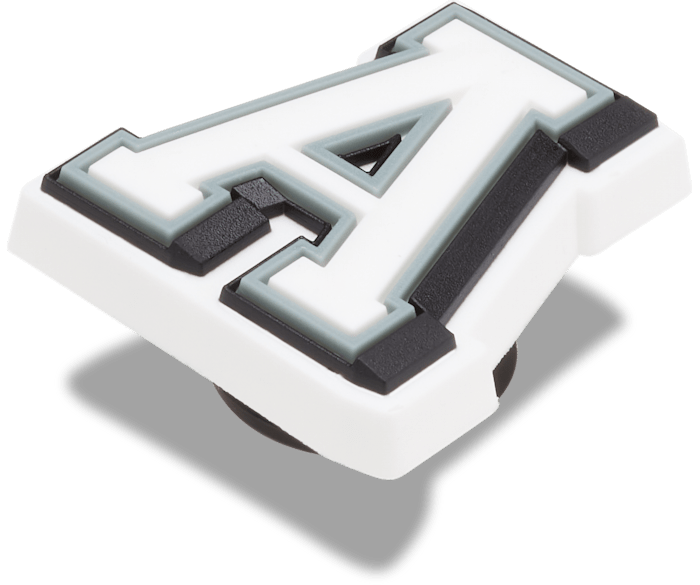 Crocs Letter A Unisex Lifestyle Pins White/Black