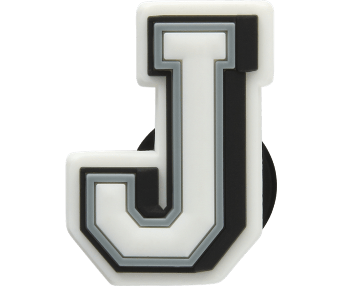 Letter or Number Jibbitz Croc Charms, Varsity Block Alphabet Shoe