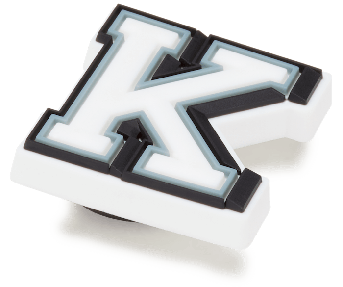 Jibbitz Letter K White