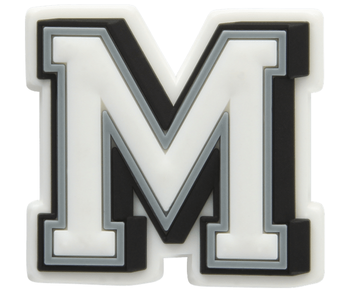  Letter M - charm view - Jibbitz