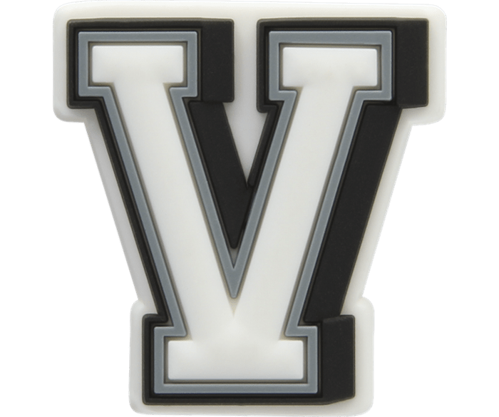  Letter V - charm view - Jibbitz