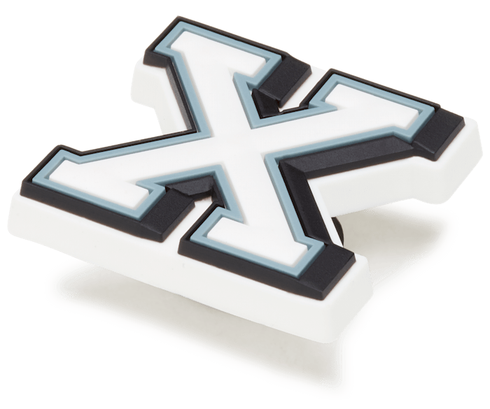  Letter X - charms on shoes - Jibbitz