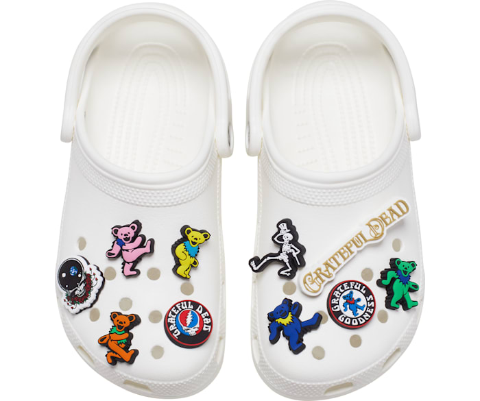 Crocs grateful dead charms