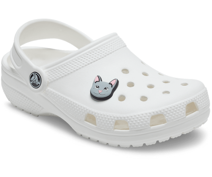 Grey crocs with charms clearance