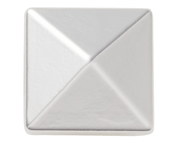  Silver Square Stud - charm view - Jibbitz