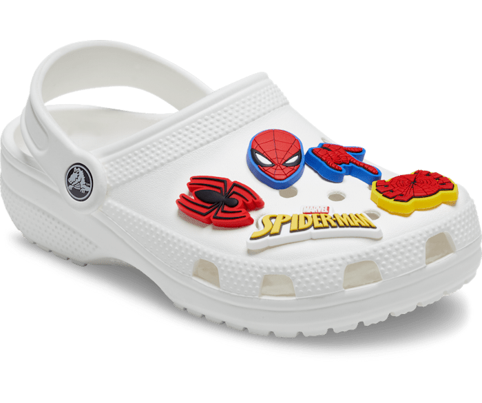 12 Spiderman & Batman Shoe Charms for Croc Shoes & Wristband