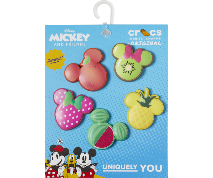 5 Pack Mickey Mouse Fruit Jibbitz Charms