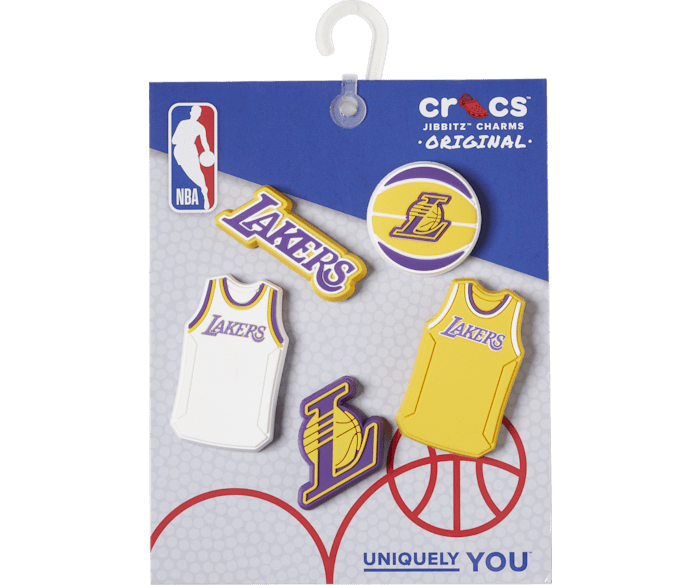 Crocs Jibbitz Los Angeles Lakers NBA Charms (5-Pack)