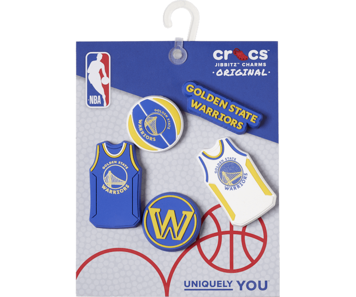 Crocs Jibbitz Golden State Warriors Nba Charms (5-pack) In Multi