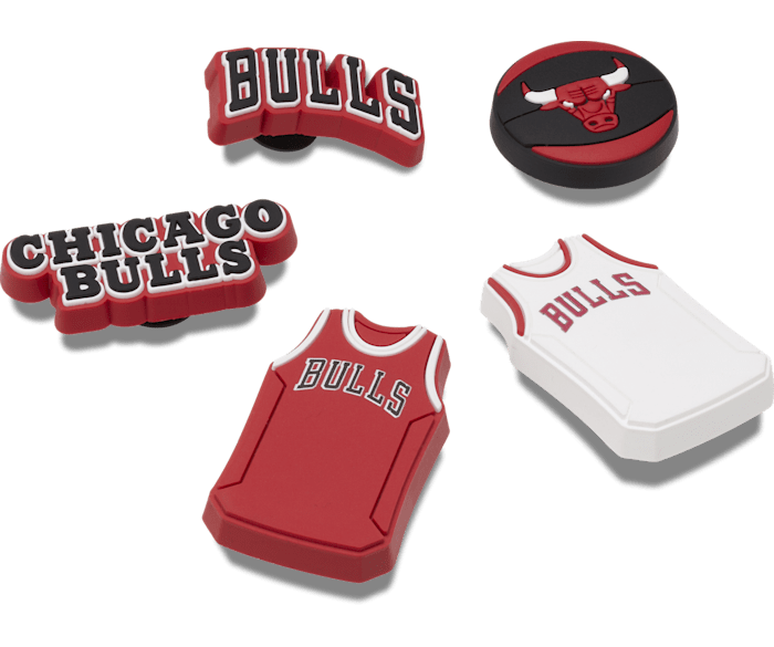 Crocs Jibbitz Chicago Bulls NBA Charms (5-Pack)
