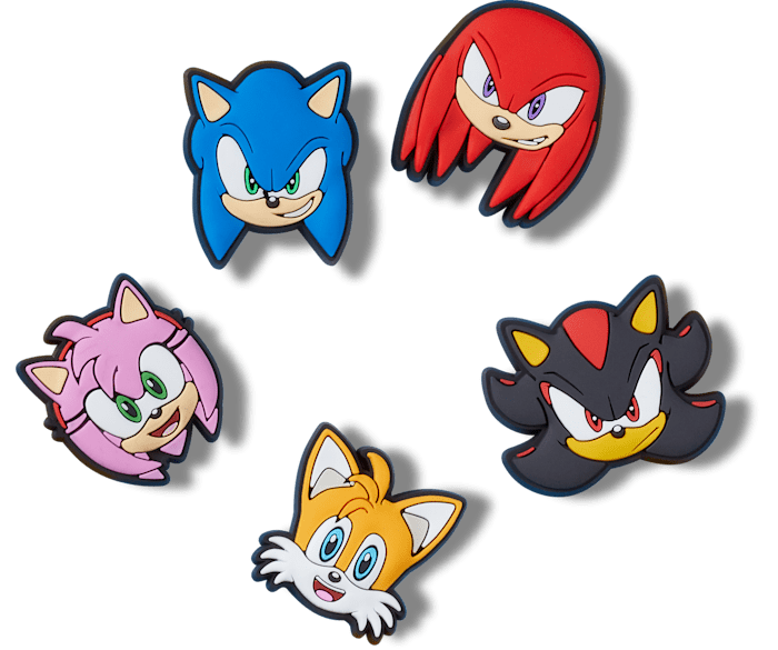  Sonic the Hedgehog 5 Pack - charm view - Jibbitz