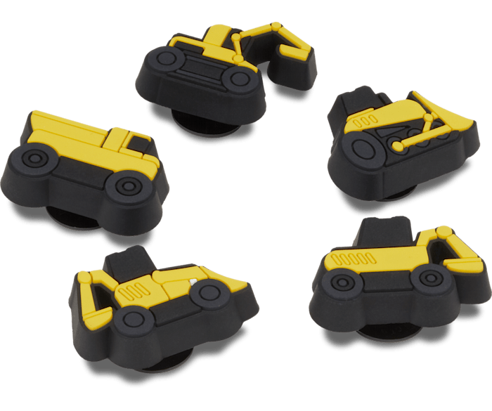  Mini Construction Vehicles 5 Pack - charms on shoes - Jibbitz