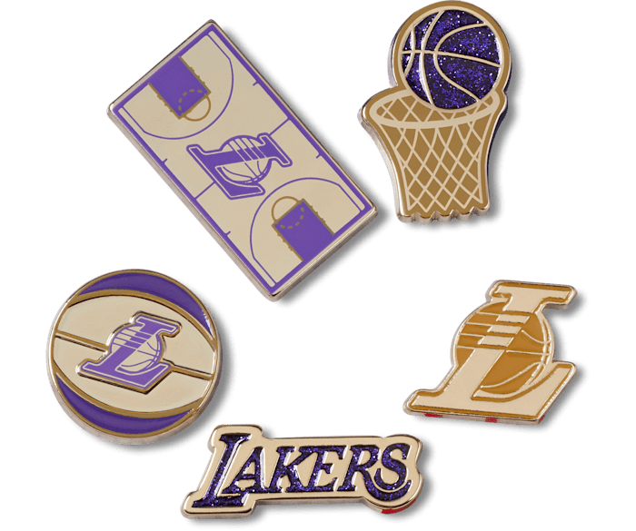 Crocs Jibbitz Los Angeles Lakers NBA Charms (5-Pack)