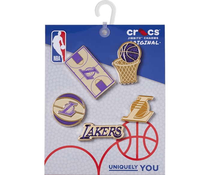 Crocs Jibbitz Los Angeles Lakers NBA Charms (5-Pack)