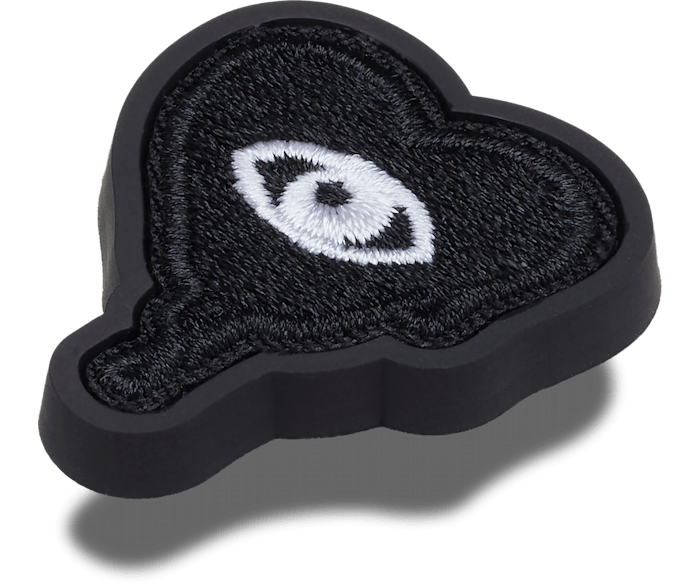  Dripping Black Heart Patch - charms on shoes - Jibbitz