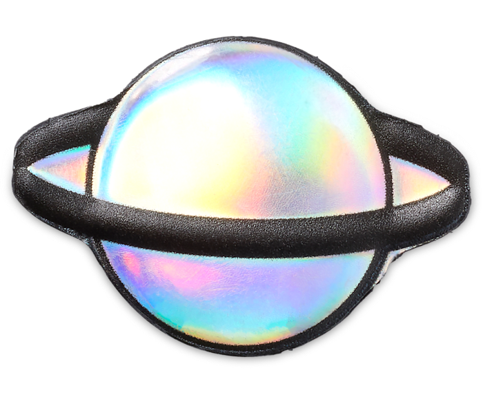  Iridescent Saturn - charm view - Jibbitz