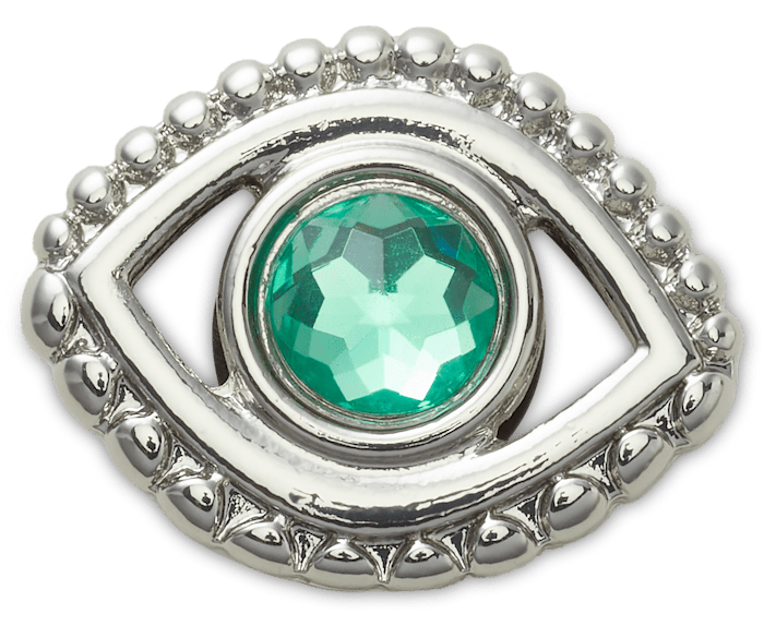 Heavy Metal Emerald Eyeball Jibbitz™ charms - Crocs