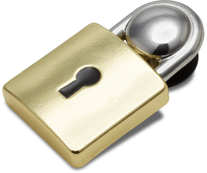  Padlock Dangle - charms on shoes - Jibbitz