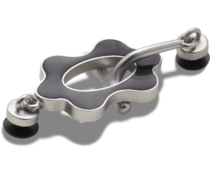  Black and Silver Toggle Chain - charms on shoes - Jibbitz