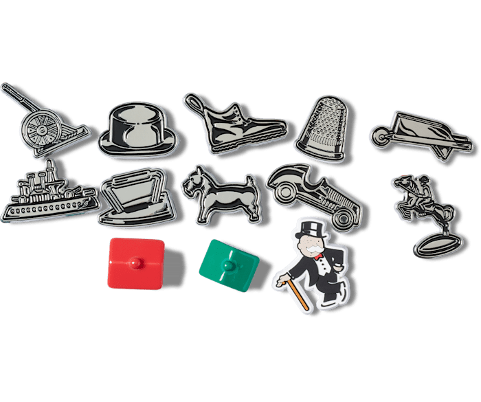 Crocs Jibbitz x Hasbro-13-Pack Monopoly Board Game Shoe Charms