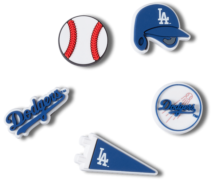  MLB Los Angeles Dodgers 5pck - charm view - Jibbitz