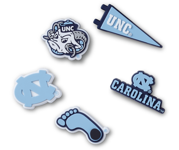  University of North Carolina 5Pck - charm view - Jibbitz
