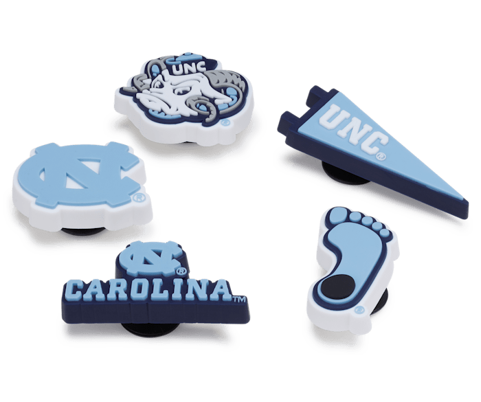 University of North Carolina 5Pck - charms on shoes - Jibbitz