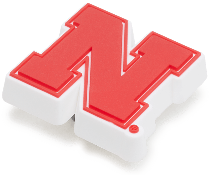  University of Nebraska - charms on shoes - Jibbitz