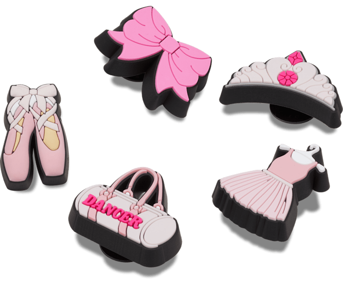  Ballet Class 5 Pack - charms on shoes - Jibbitz