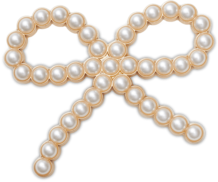  Pearl Bow - charm view - Jibbitz