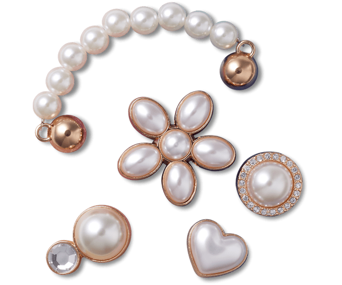 Dainty Pearl Jewelry 5 Pack Jibbitz™ charms - Crocs
