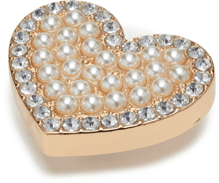  Pearl Cluster Heart - charms on shoes - Jibbitz