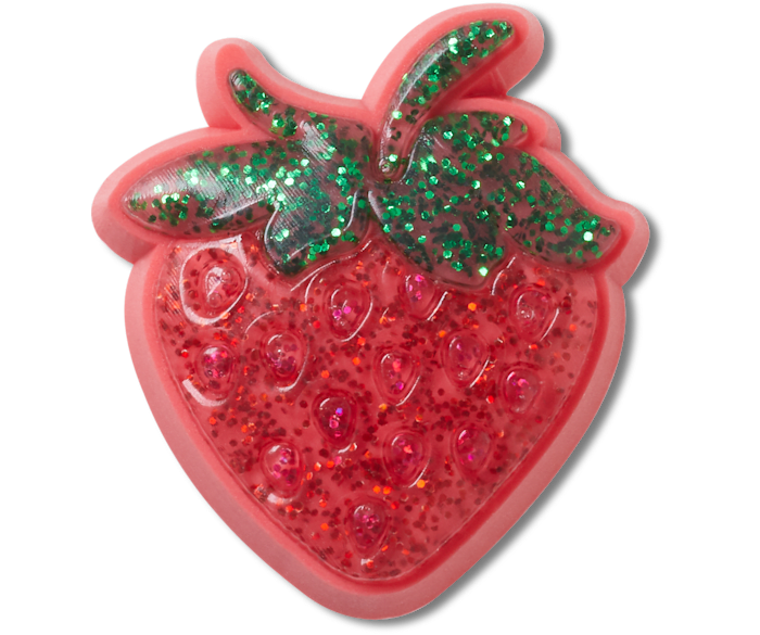  Fraise scintillante - vue accessoire - Jibbitz