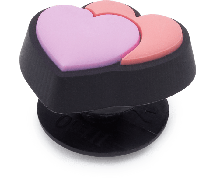  Tiny Double Heart - charms on shoes - Jibbitz