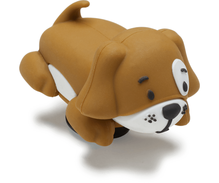  Chien avec pattes 3D - vue accessoire - Jibbitz
