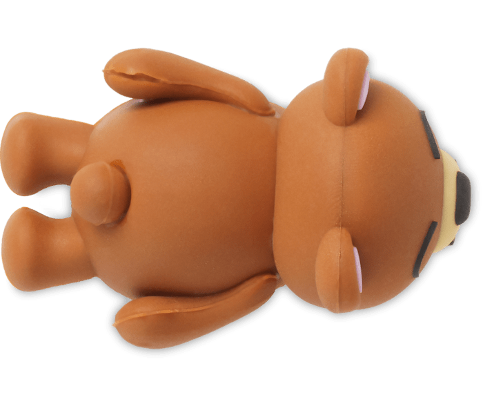  3D Bear on Tummy - charms on shoes - Jibbitz