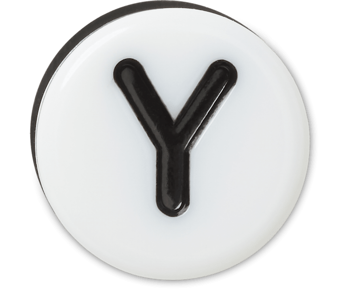  Tiny Friendship Letter Y - charm view - Jibbitz