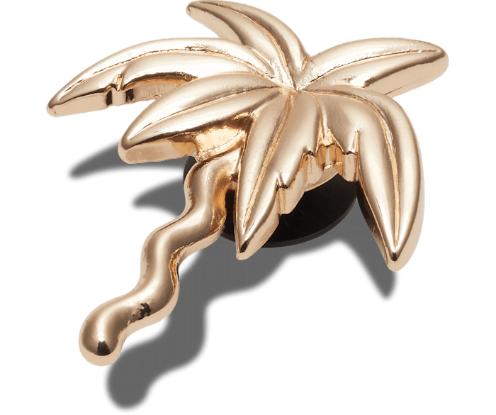  Gold Palm Tree - charms on shoes - Jibbitz