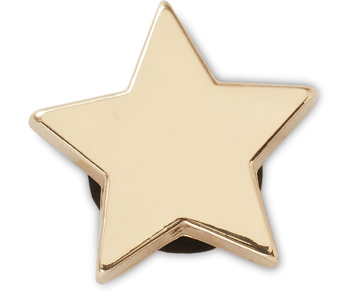  Tiny Gold Simple Star - charm view - Jibbitz