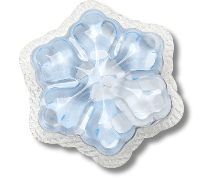  Squishy Snowflake - charm view - Jibbitz