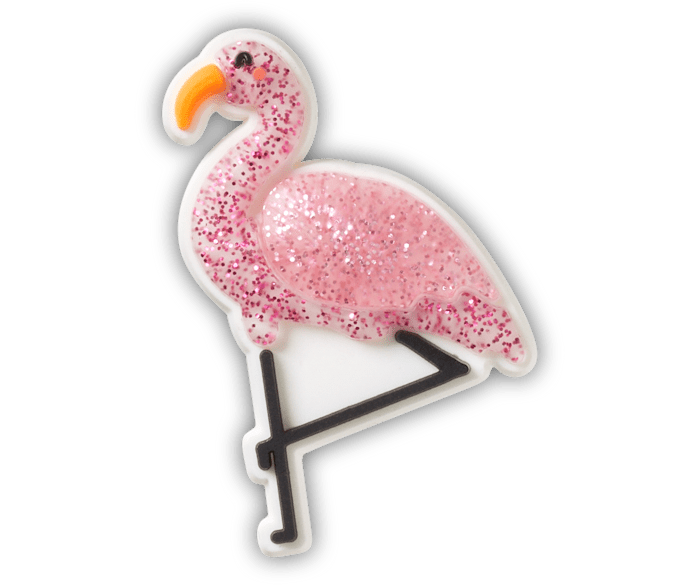  Sparkly Flamingo - charm view - Jibbitz