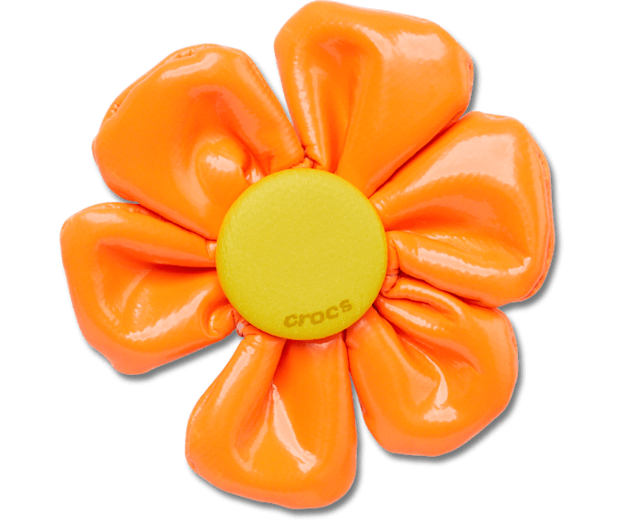 Oversized Large Orange Flower - charm view - Jibbitz
