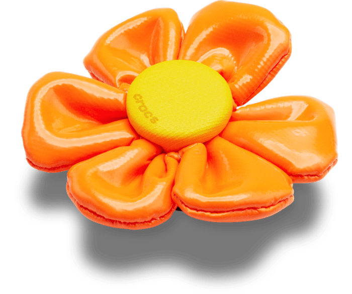  Oversized Large Orange Flower - charms on shoes - Jibbitz