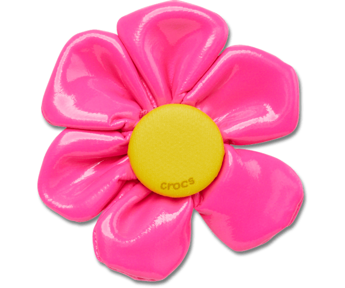  Oversized Large Pink Flower - charm view - Jibbitz