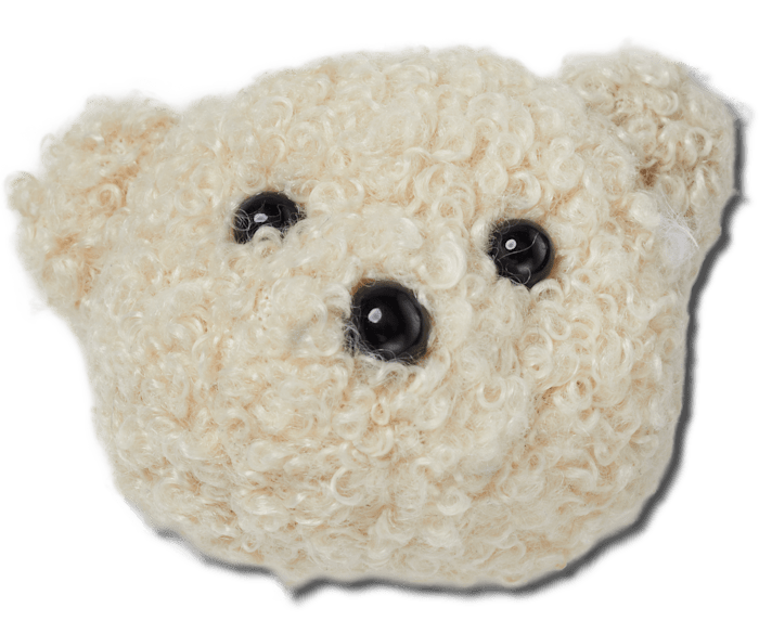  Terry Teddy Bear Face - charm view - Jibbitz