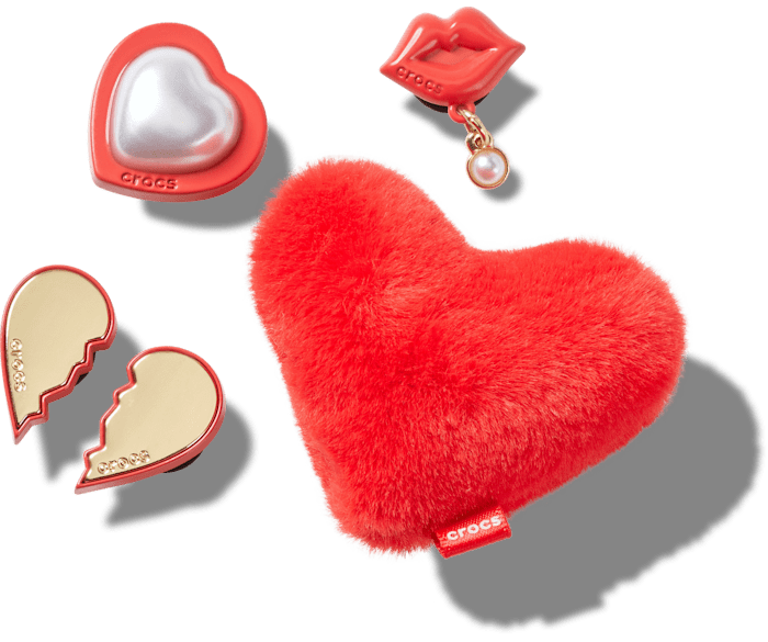  Red Valentines 5 Pack - charm view - Jibbitz